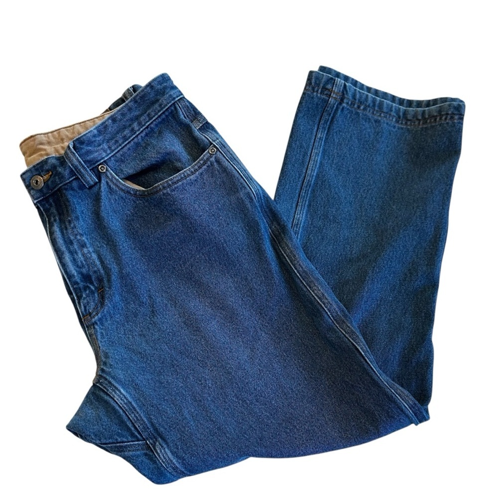Duluth Trading Co Mens Ballroom  Relaxed Fit Denim Blue Jeans Waist 33 Inseam 28